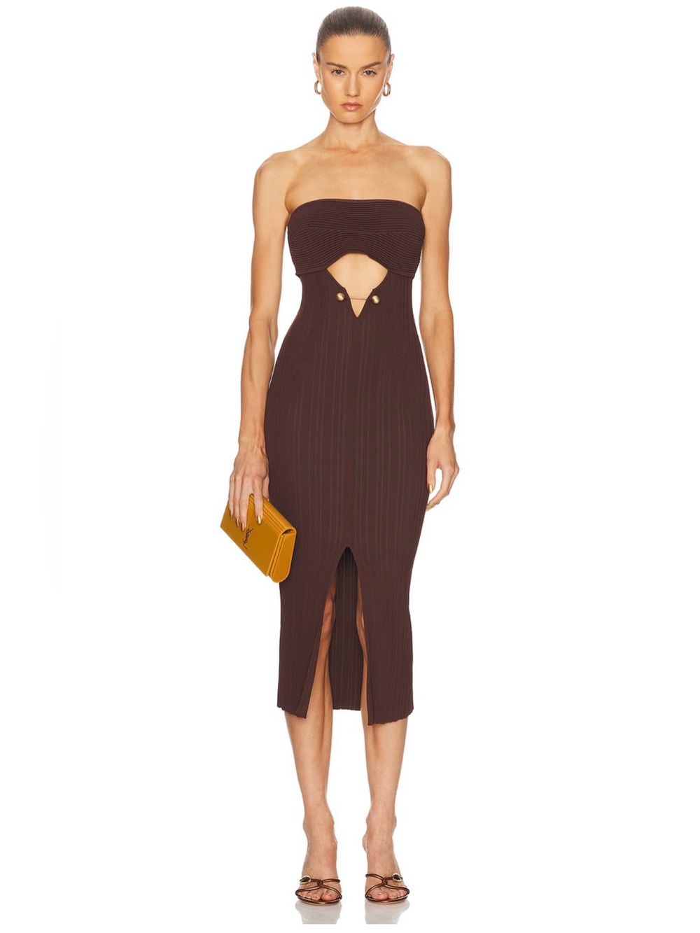 Cult Gaia Christy Knit Dress in Java